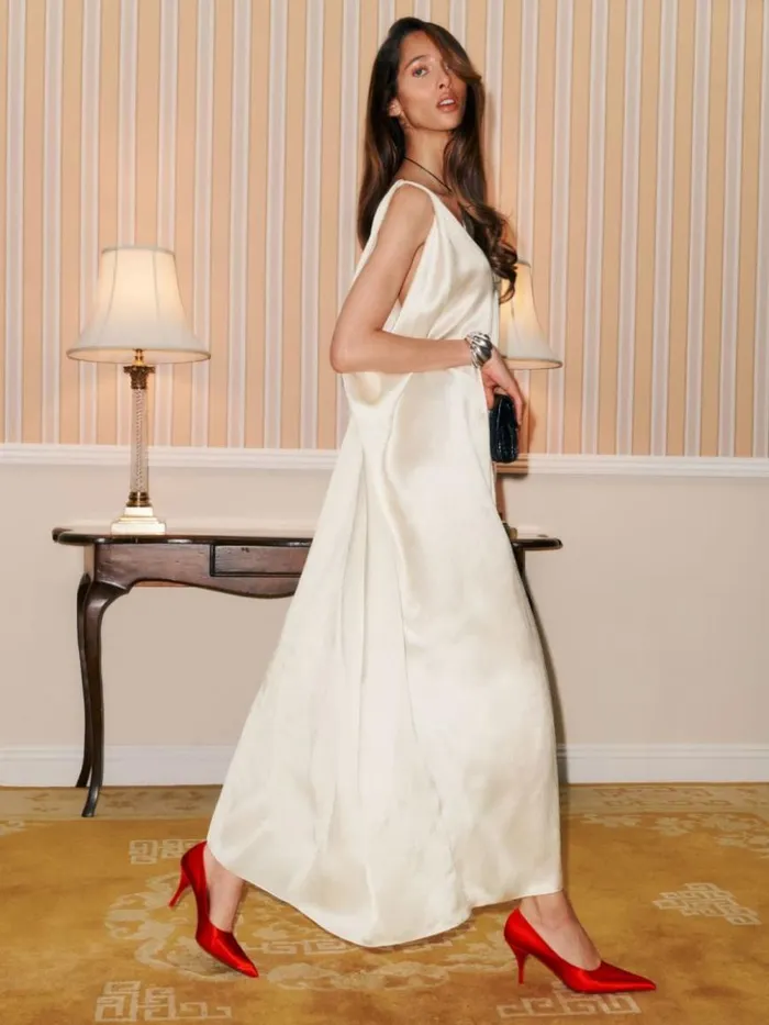 Clothing The Reformation Sela Dress Fior Di Latte