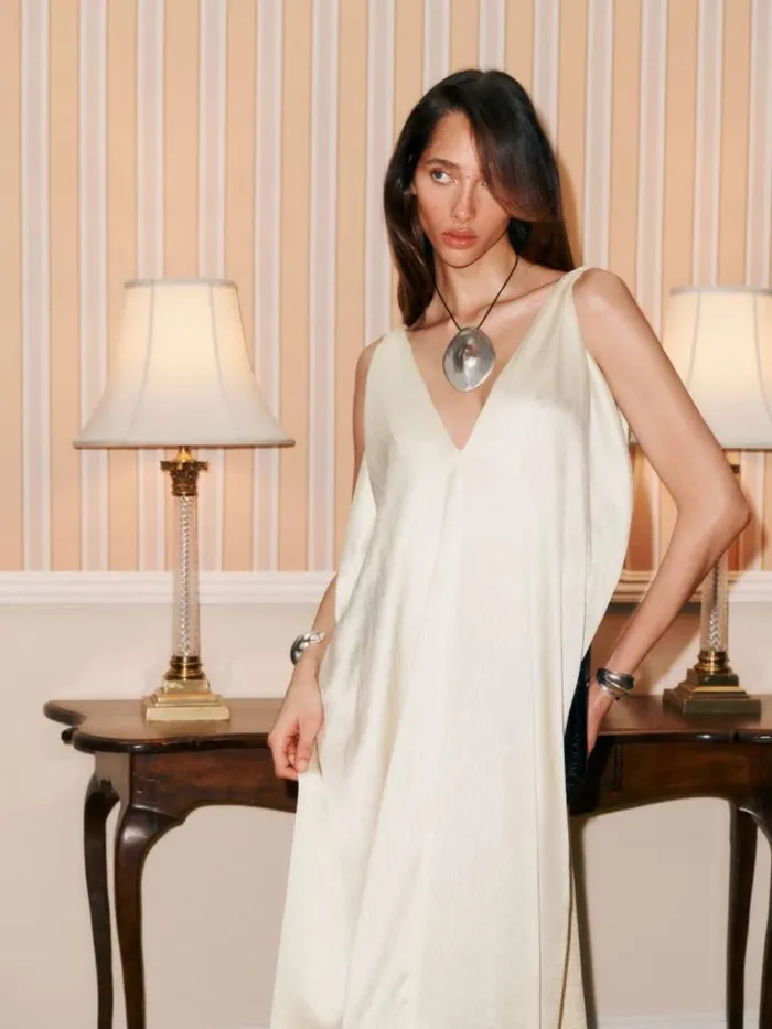 Clothing The Reformation Sela Dress Fior Di Latte