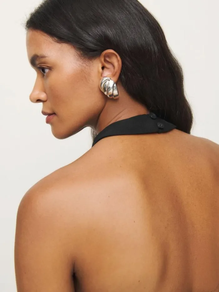 Clothing The Reformation Tate Top Black
