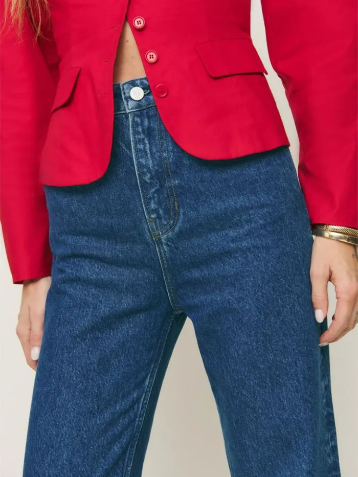 Clothing The Reformation Wilder High Rise Wide Leg Jeans Cleary