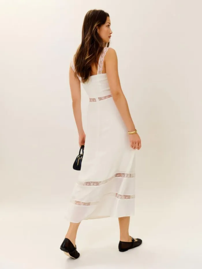 Clothing The Reformation Wynton Dress Ivory