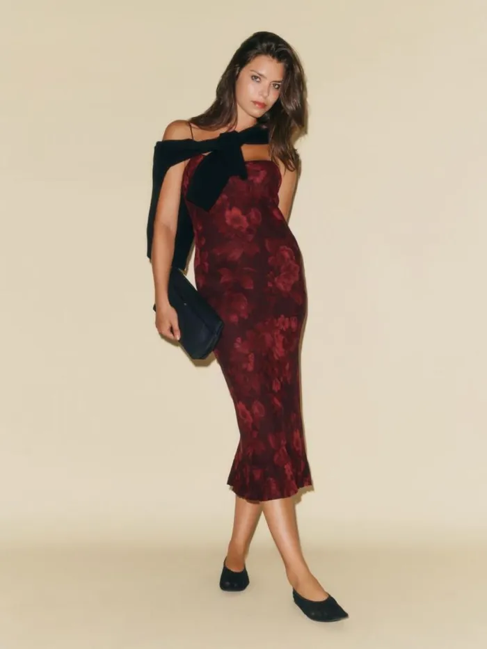 ClothingWeddings The Reformation Suki Dress Sanguine