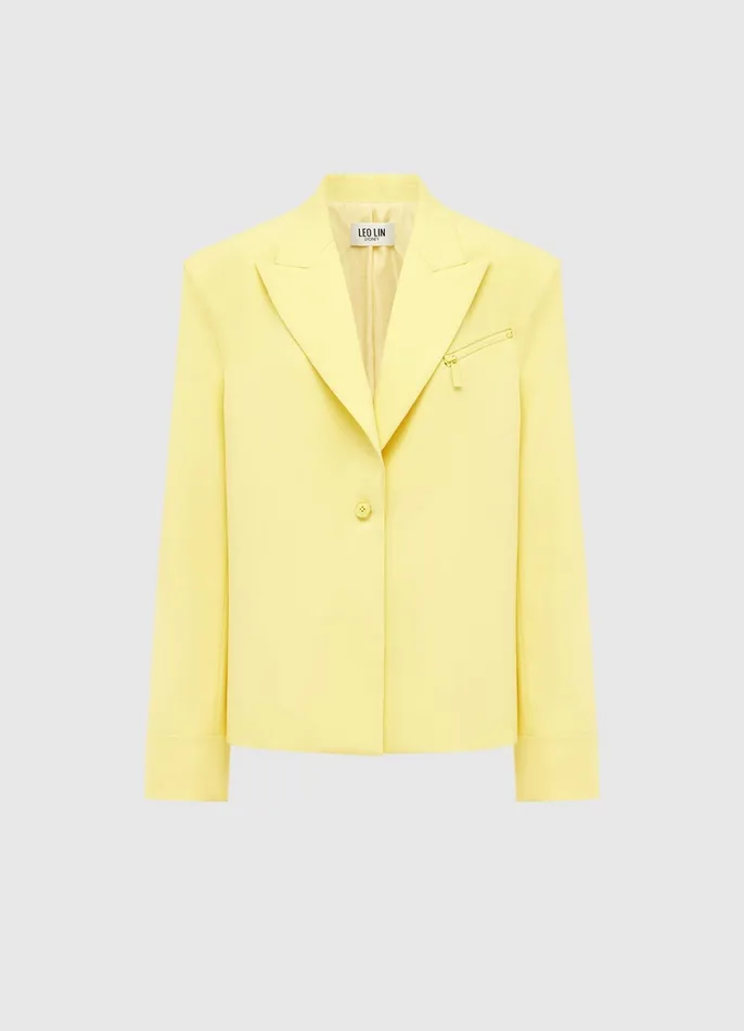 Coats and Jackets Women LEO LIN Jovanna Blazer 8211 Sorbet Yellow