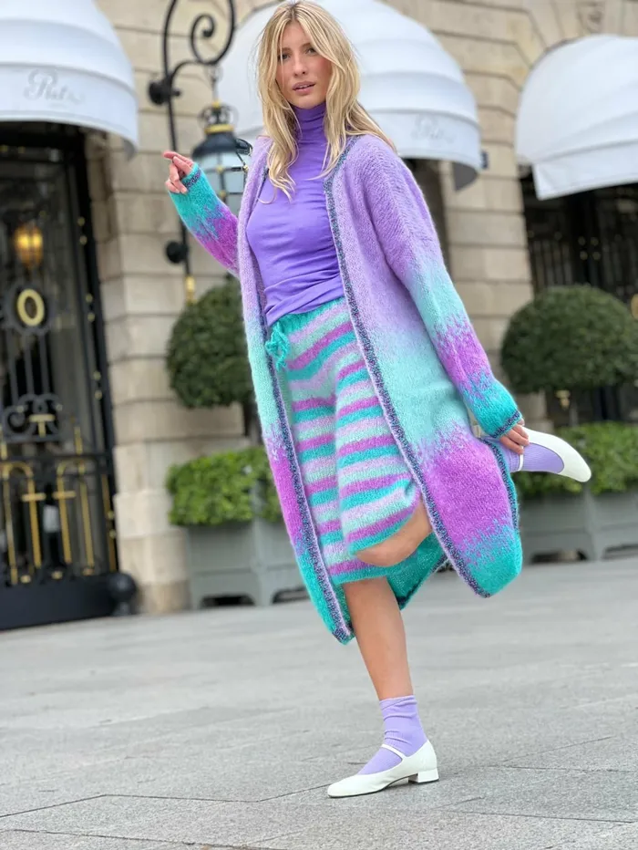 Coats Women Rose Carmine COAT TIEandDYE SIRENE