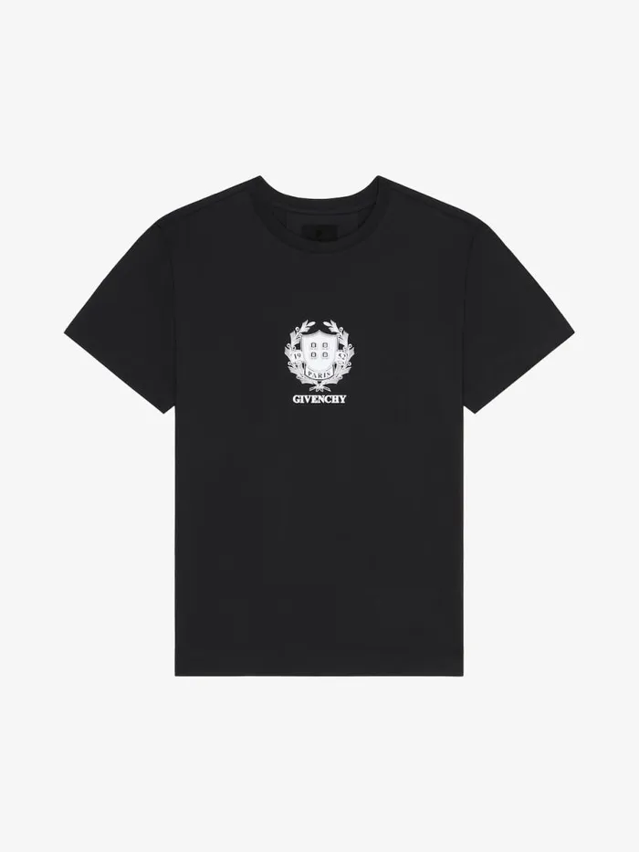Crest TShirt In Cotton Black Men Givenchy TShirts