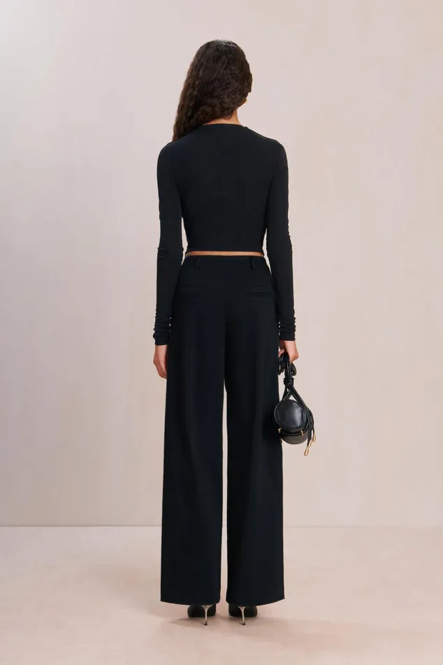Cult Gaia Adorea Pant Black Women Bottoms