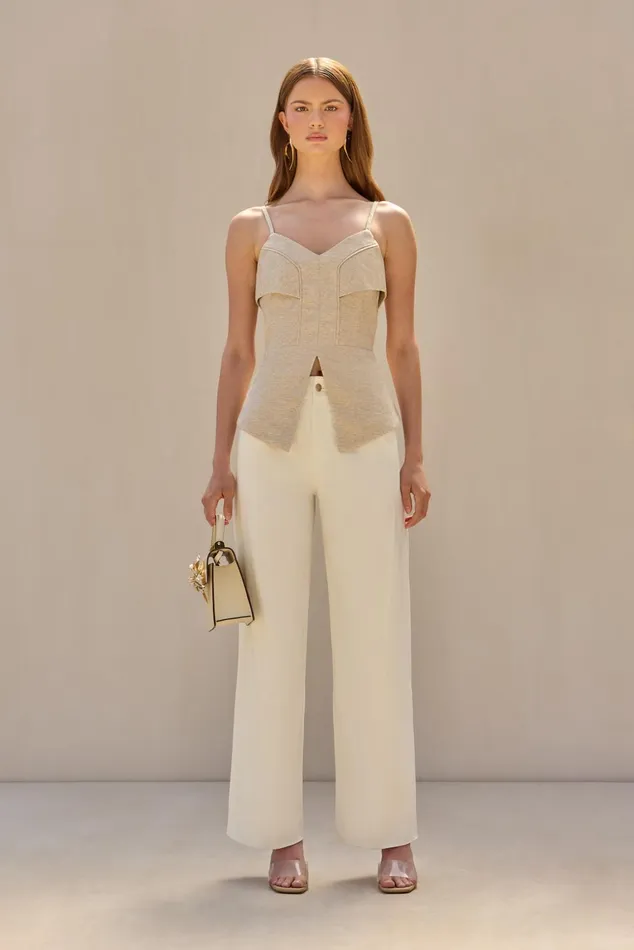 Cult Gaia Adorea Pant Off White Women Bottoms
