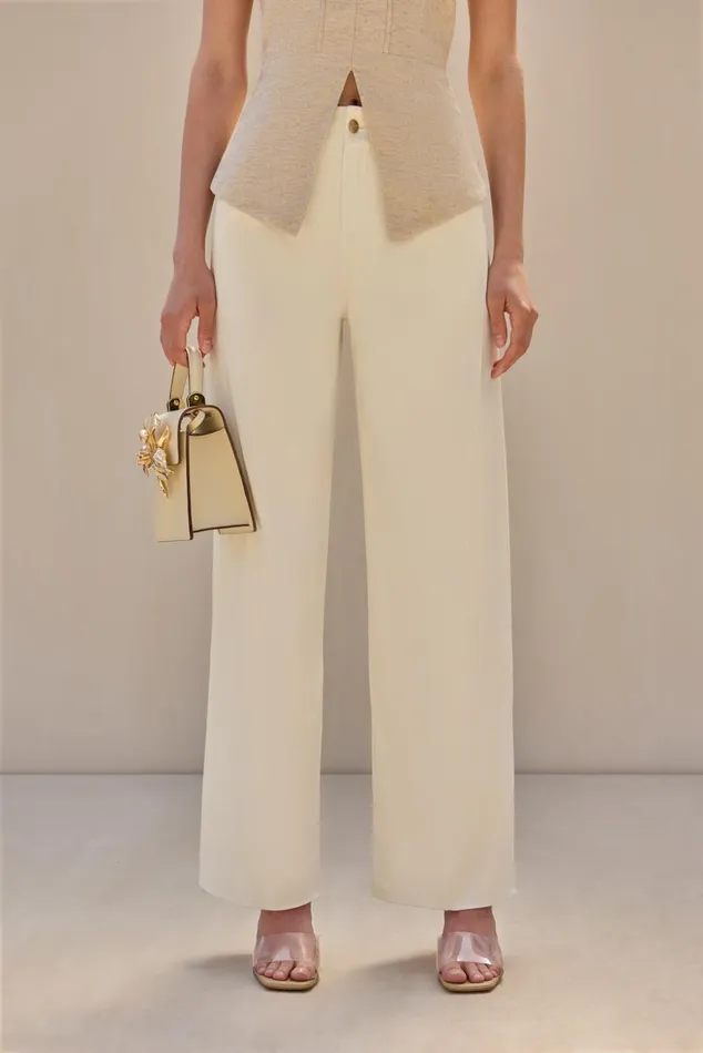 Cult Gaia Adorea Pant Off White Women Bottoms