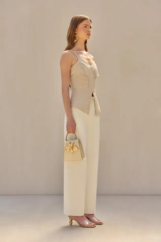 Cult Gaia Adorea Pant Off White Women Bottoms