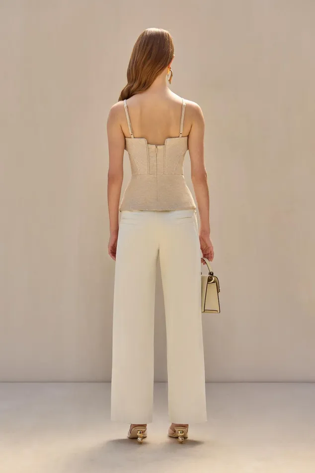 Cult Gaia Adorea Pant Off White Women Bottoms