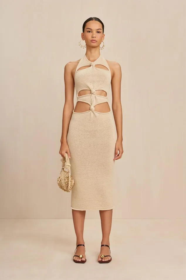 Cult Gaia Alaina Knit Dress Beach Women Dresses