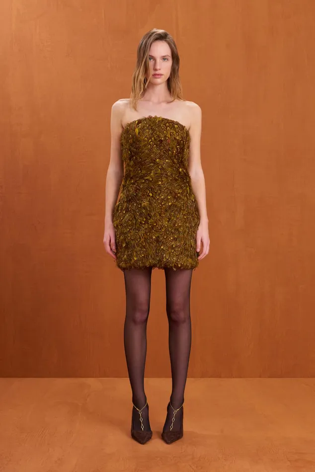 Cult Gaia Ange Dress Algae Multi Women Dresses