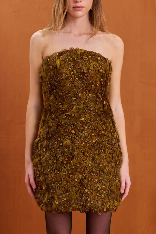 Cult Gaia Ange Dress Algae Multi Women Dresses