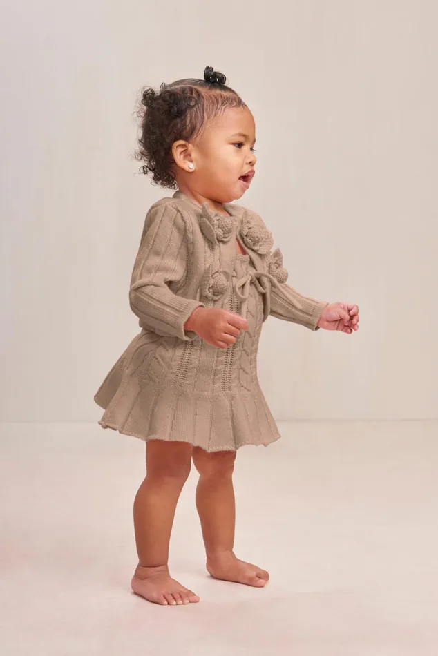 Cult Gaia Baby Ana Top and Bottom Set Fog Melange Kids Sets
