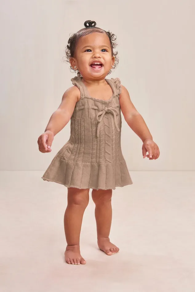 Cult Gaia Baby Ana Top and Bottom Set Fog Melange Kids Sets