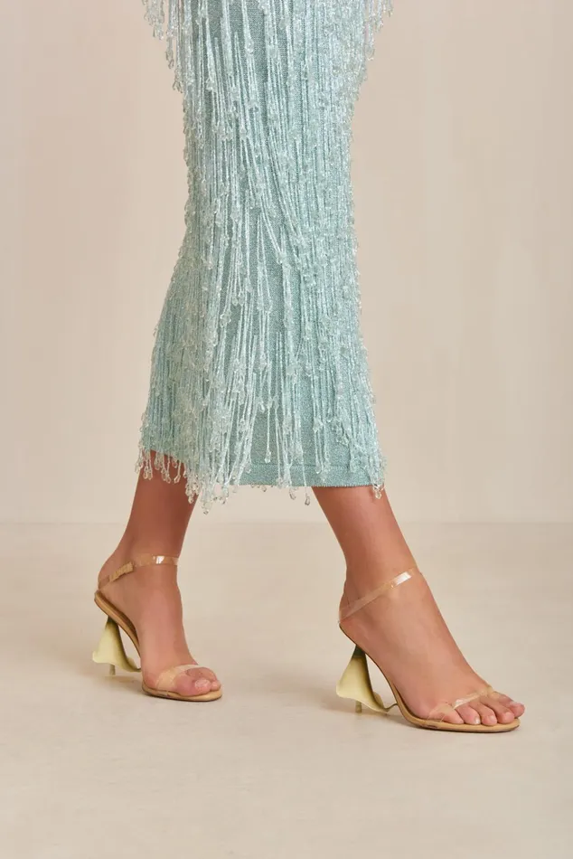 Cult Gaia Calista Sandal Clear Women Evening