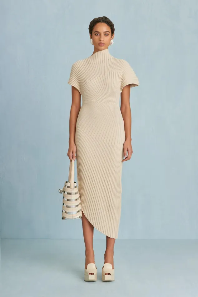Cult Gaia Chrysta Knit Dress Beach Women Dresses