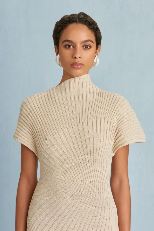Cult Gaia Chrysta Knit Dress Beach Women Dresses
