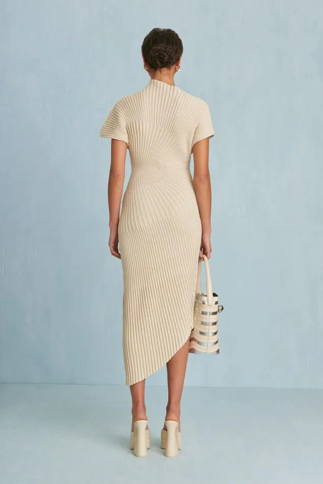 Cult Gaia Chrysta Knit Dress Beach Women Dresses