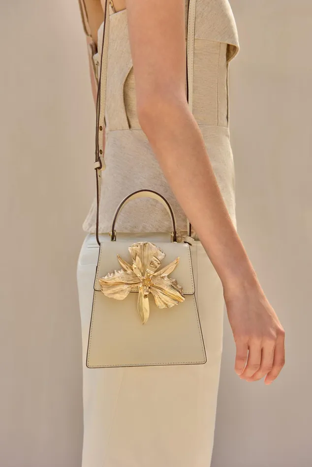 Cult Gaia Emilia Mini Top Handle Alabaster Women Mini Bags