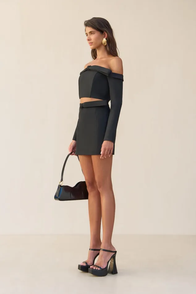 Cult Gaia Essie Skirt Black Women Bottoms