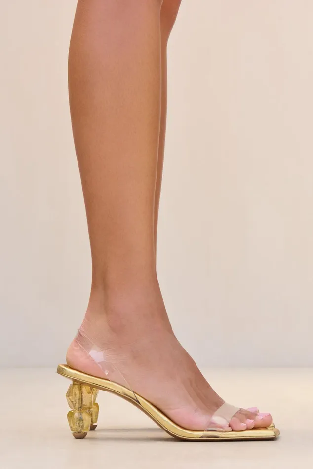 Cult Gaia Gracie Sandal Clear Women Evening