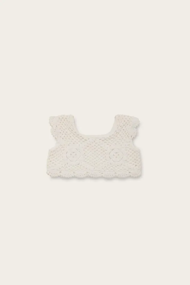 Cult Gaia Jana Baby Top Off White Kids Tops
