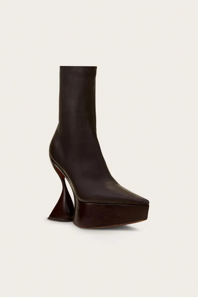 Cult Gaia Kamari Platform Boot Espresso Women Boots