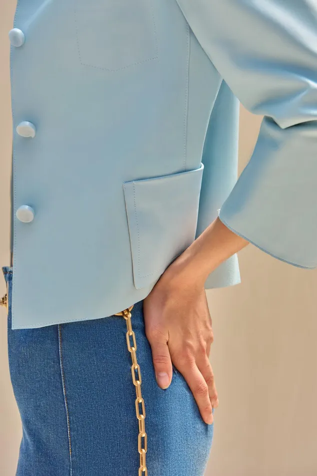 Cult Gaia Layton Blazer Hydrangea Women Tops
