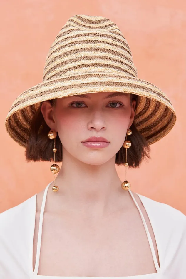 Cult Gaia Magda Hat Soil Multi Women Hats Cult Gaia Magda Hat Soil Multi Women Hats