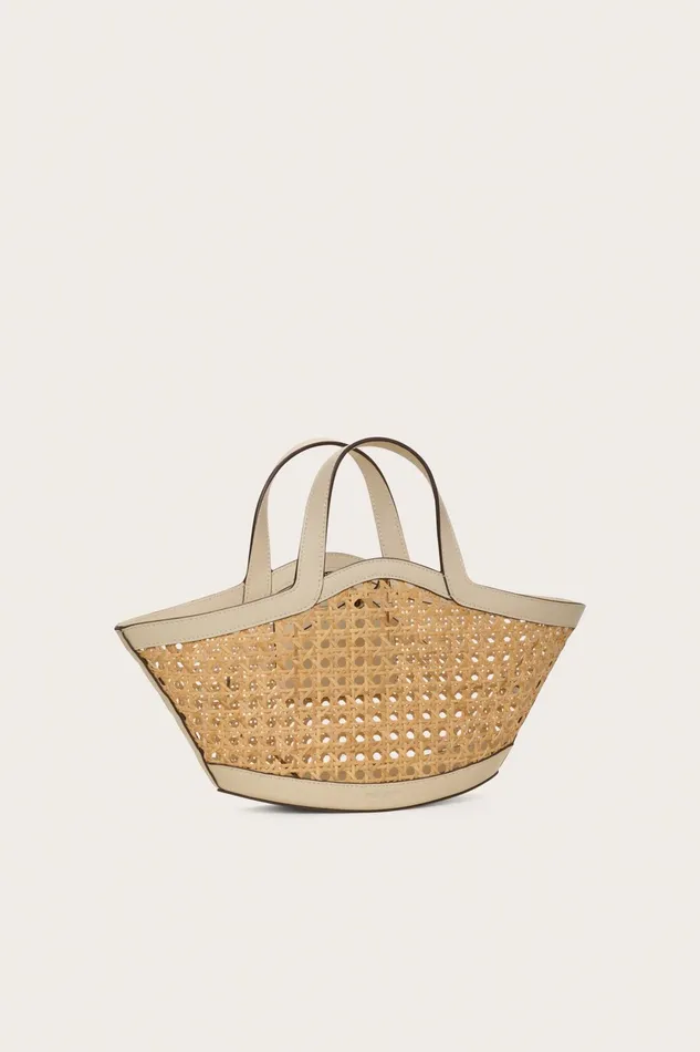 Cult Gaia Mini Yara Tote Natural Women Tote Bags