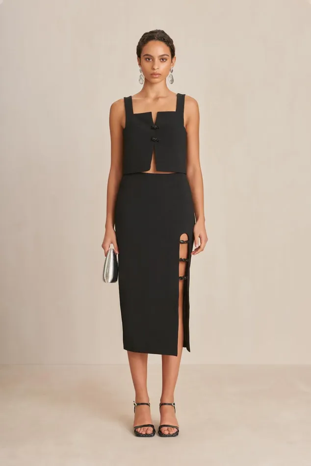 Cult Gaia Octavia Top Black Women Tops