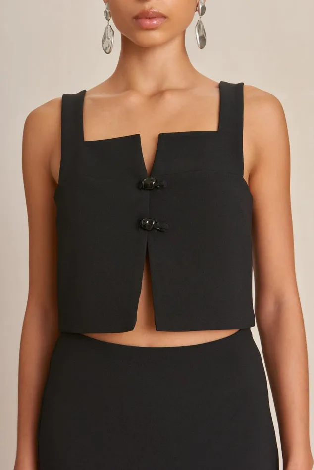 Cult Gaia Octavia Top Black Women Tops