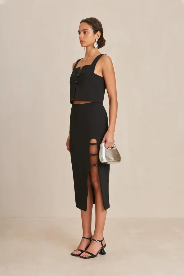 Cult Gaia Octavia Top Black Women Tops