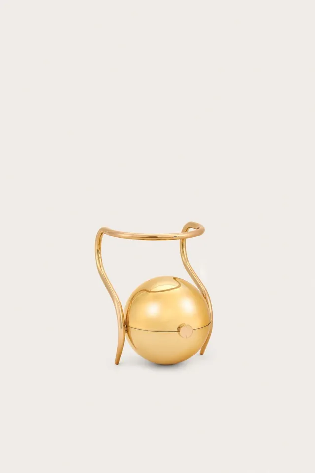 Cult Gaia Pearl Bag Shiny Gold Women Clutches Cult Gaia Pearl Bag Shiny Gold Women Clutches
