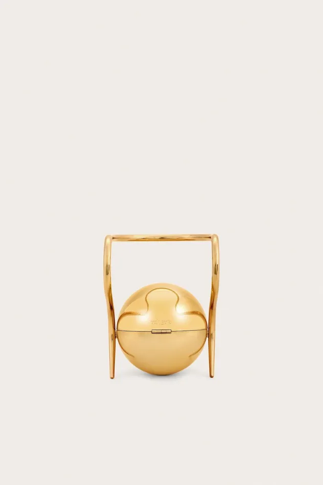 Cult Gaia Pearl Bag Shiny Gold Women Clutches Cult Gaia Pearl Bag Shiny Gold Women Clutches
