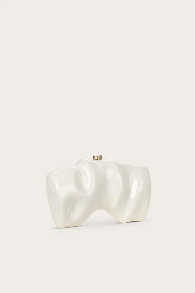 Cult Gaia Scrunch Clutch White Women Clutches