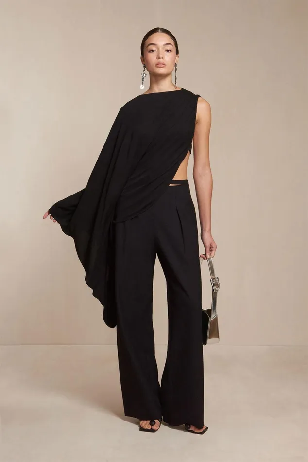 Cult Gaia Stacia Top Black Women Tops