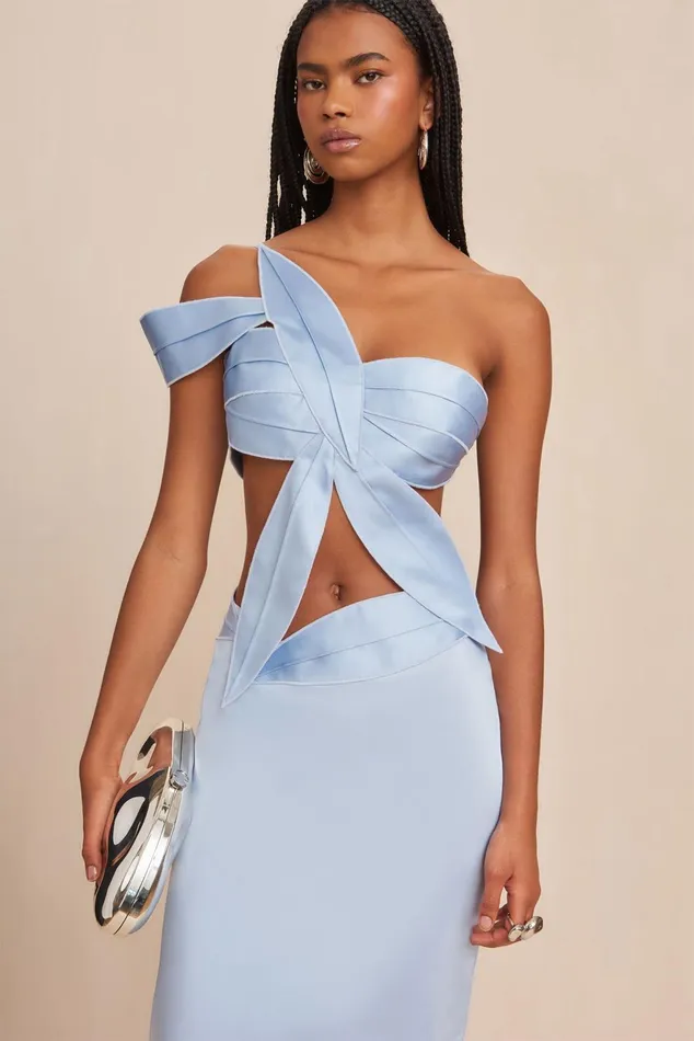Cult Gaia Svetlana Gown Marine Women Dresses