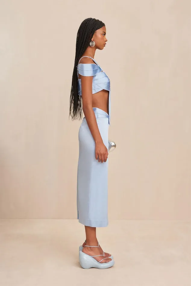 Cult Gaia Svetlana Gown Marine Women Dresses Cult Gaia Svetlana Gown Marine Women Dresses
