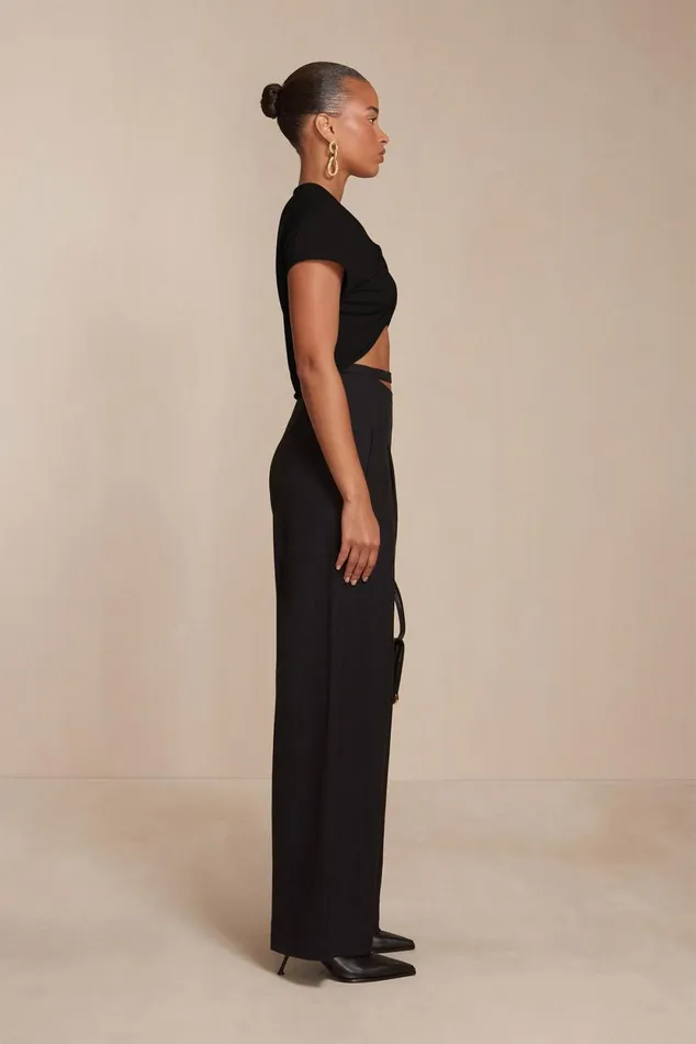 Cult Gaia Tasha Pant Black Women Bottoms Cult Gaia Tasha Pant Black Women Bottoms