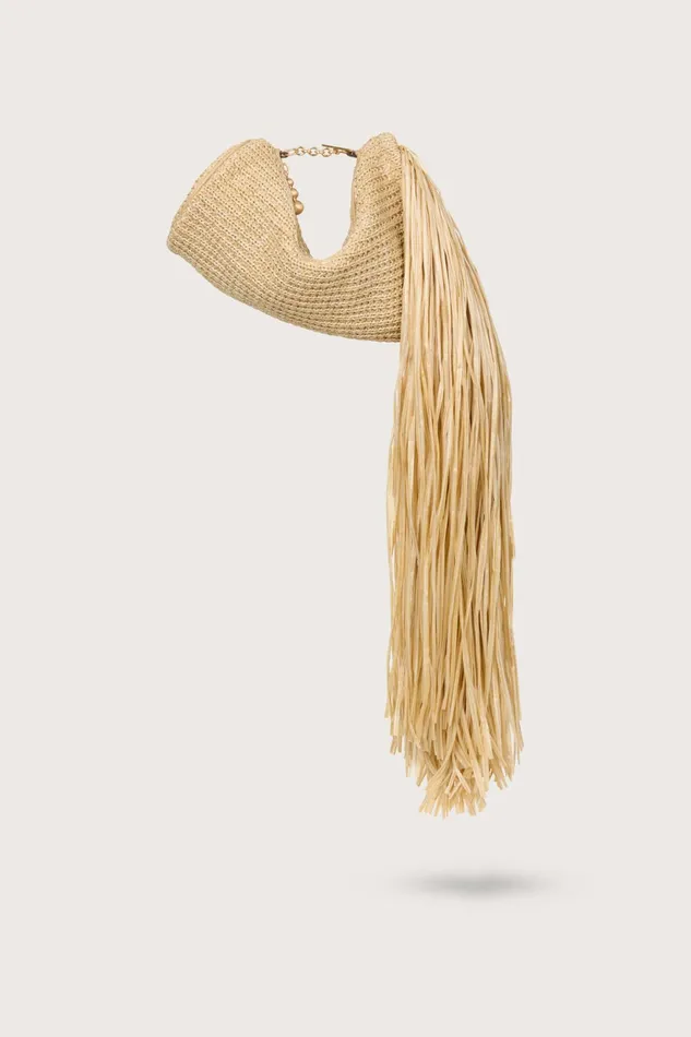 Cult Gaia Viera Clutch Natural Women Clutches