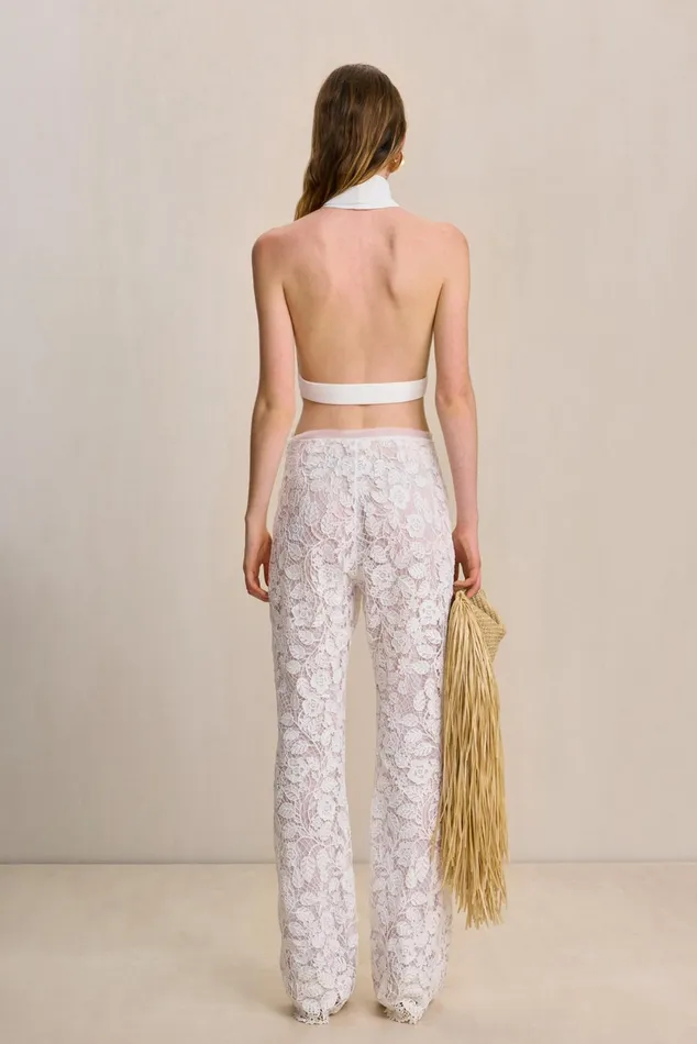 Cult Gaia Wake Knit Top Off White Women Knits