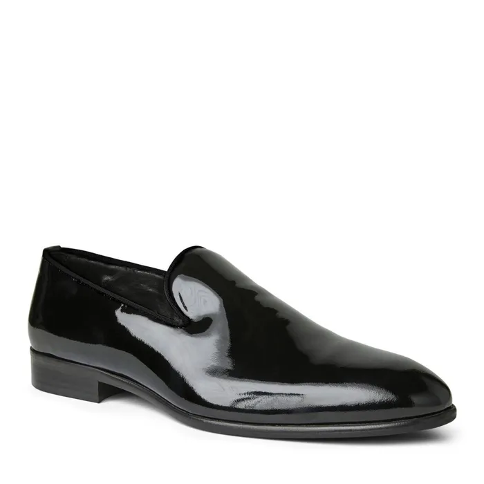Danilo ALine Patent Leather Smoking SlipperBlack Men Bruno Magli Dress Shoes
