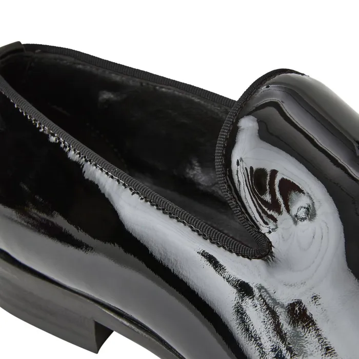 Danilo ALine Patent Leather Smoking SlipperBlack Men Bruno Magli Dress Shoes