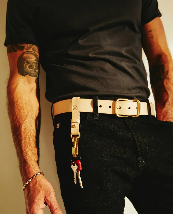 Danny Belt Naturalbrass Men AG Jeans Belts Danny Belt Naturalbrass Men AG Jeans Belts