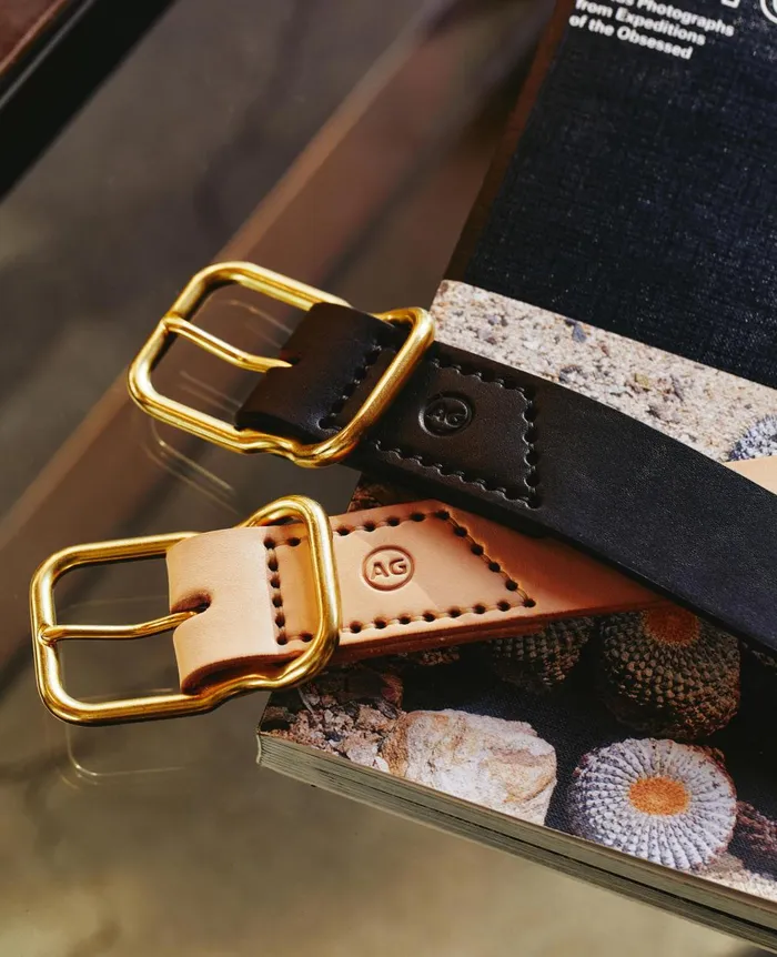 Danny Belt Naturalbrass Men AG Jeans Belts Danny Belt Naturalbrass Men AG Jeans Belts