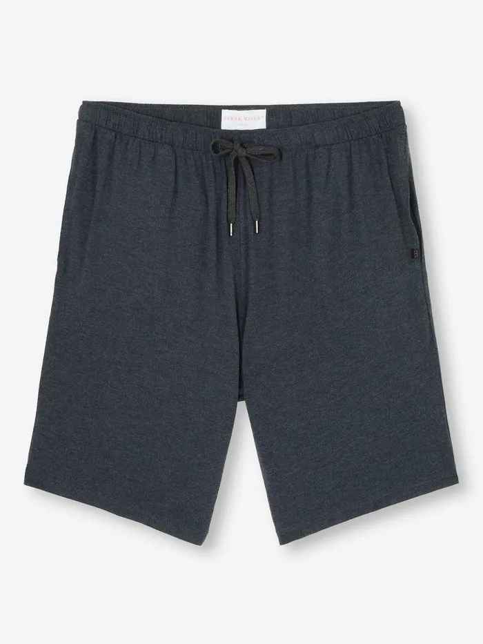 Derek Rose Lounge Shorts Marlowe Micro Modal Stretch Anthracite Men Lounge Shorts