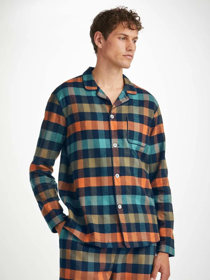 Derek Rose Modern Fit Pajamas Kelburn 40 Brushed Cotton Multi Men Cotton Pajamas Derek Rose Modern Fit Pajamas Kelburn 40 Brushed Cotton Multi Men Cotton Pajamas