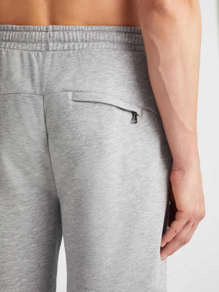 Derek Rose Sweat Shorts Quinn Cotton Modal Silver Men Casual Shorts